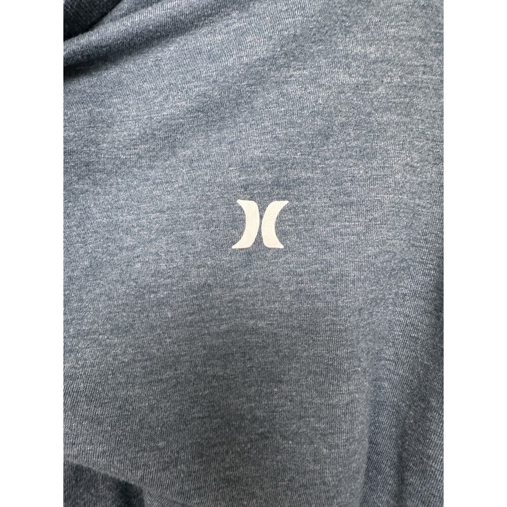 Hurley Long Sleeve T-Shirt Blue Logo Graphic Sz M Fishing Water Sports Casual - Picture 3 of 11